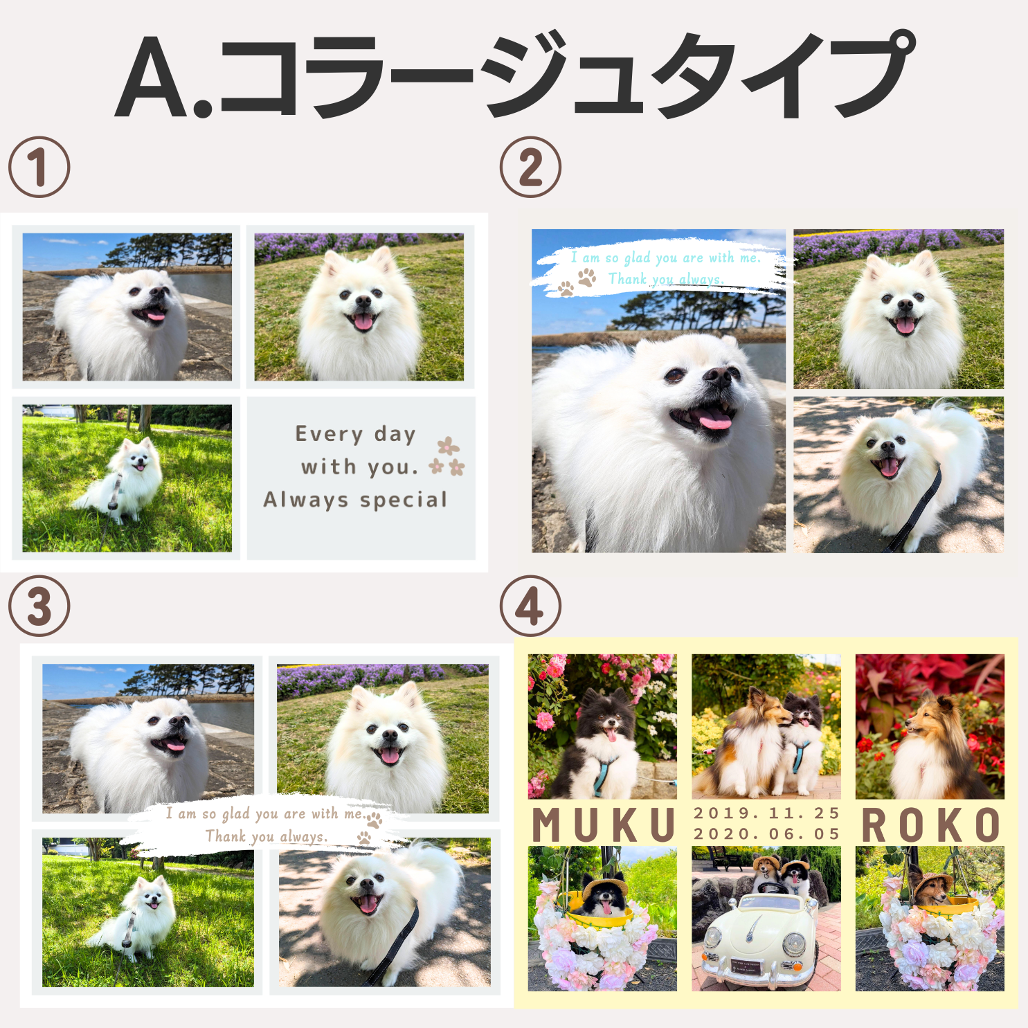 うちの子クッションカバー 写真入り セミオーダー 選べる6色 プレゼントに